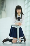 blouse cosplay kneesocks original pleated_skirt rinami school_uniform skirt rating:Safe score:1 user:nil!