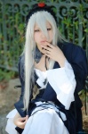cosplay dress hairband jacket kokuchou_mizuyo rozen_maiden silver_hair suigintou rating:Safe score:0 user:nil!