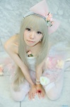 blonde_hair cosplay dress hairbow hayase_ami original thighhighs rating:Safe score:1 user:nil!