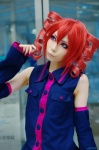 blouse cosplay detached_sleeves drill_hair houtou_singi kasane_teto pleated_skirt princess_curls red_hair skirt twin_drills twintails utau vocaloid rating:Safe score:5 user:nil!