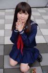 cosplay hiromichi ichigo_100 kneehighs sailor_uniform school_uniform strawberry toujou_aya rating:Safe score:0 user:nil!