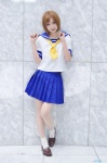 cosplay higurashi_no_naku_koro_ni pantyhose pleated_skirt ryuuguu_rena sailor_uniform satou school_uniform sheer_legwear skirt socks rating:Safe score:1 user:nil!