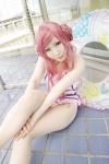bikini code_geass cosplay euphemia_li_britannia halter_top pink_hair swimsuit tatsuki water_lily rating:Safe score:1 user:nil!