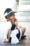 apron blonde_hair blouse cosplay jumper kirisame_marisa socks touhou witch_hat zero_inch rating:Safe score:3 user:nil!