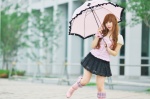 blouse boots cosplay miniskirt original saki skirt umbrella rating:Safe score:0 user:nil!