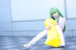 boots cc cheese-kun code_geass cosplay croptop green_hair houtou_singi shorts stuffed_animal rating:Safe score:0 user:nil!