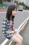 cleavage denim flannel_shirt ono_erena shorts tank_top wpb_114 rating:Safe score:0 user:nil!