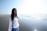 beach blouse denim dress iriyama_noriko miniskirt ocean skirt rating:Safe score:1 user:nil!