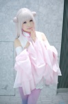cosplay detached_sleeves dress katsute_mahou_shoujo_to_aku_wa_tekitai_shite_ita mimori_byakuya shirayuki_himeno white_hair rating:Safe score:0 user:nil!