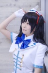 aihara_sakuto blazer blouse cosplay fingerless_gloves garrison_cap gloves hair_ribbons love_live!_school_idol_project twintails yazawa_niko rating:Safe score:0 user:nil!