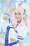 atori_himeko camisole cosplay cropped_jacket hat headphones miniskirt nitro_super_sonic pink_hair skirt super_soniko rating:Safe score:1 user:nil!