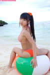 beach bikini nagai_rina ocean ponytail sideboob swimsuit wet rating:Safe score:5 user:nil!