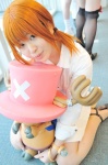 blouse cosplay nami_(one_piece) one_piece orange_hair pantyhose shiori twintails rating:Safe score:0 user:nil!