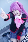 cosplay little_busters! merino_moko purple_hair saigusa_haruka school_uniform rating:Safe score:1 user:xkaras