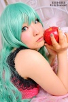 apple aqua_hair bed camisole cosplay hatsune_miku nogu romeo_to_cinderella_(vocaloid) vocaloid rating:Safe score:0 user:xkaras