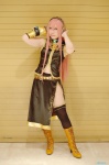 boots cosplay default_costume headset mai megurine_luka pantyhose pink_hair skirt sleeveless_blouse thighhighs vocaloid rating:Safe score:1 user:nil!