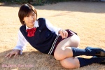 blouse costume kizuki_jui kneesocks pleated_skirt school_uniform skirt sweater_vest rating:Safe score:0 user:nil!