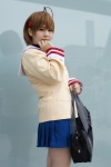 antenna_hair blazer blouse bookbag clannad cosplay furukawa_nagisa hair_clips mutsuki pleated_skirt skirt rating:Safe score:0 user:pixymisa