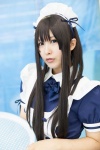 apron cosplay hairband maid maid_uniform narihara_riku original serving_tray rating:Safe score:0 user:pixymisa