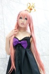 bow cosplay crown dress izumi_ayame megurine_luka pink_hair vocaloid world_is_mine_(vocaloid) rating:Safe score:0 user:pixymisa