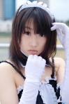 apron collar cosplay dress elbow_gloves garter_belt gloves hairband himezaki_reika kore_ga_watashi_no_goshujin-sama kurauchi_anna maid maid_uniform rating:Safe score:1 user:nil!