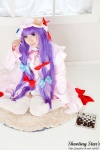 cosplay dress hat patchouli_knowledge purple_hair robe saku sweet_garden thighhighs touhou zettai_ryouiki rating:Safe score:1 user:nil!