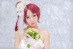 cosplay dress flowers gloves headdress necklace puella_magi_madoka_magica red_hair renge sakura_kyouko rating:Safe score:0 user:pixymisa