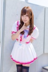 blouse bowtie cosplay nanamo original pleated_skirt skirt thighhighs zettai_ryouiki rating:Safe score:0 user:pixymisa