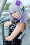 asakura_irori bustier cosplay gloves hairband lingerie original pleated_skirt silver_hair skirt rating:Safe score:1 user:nil!