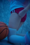 basketball buruma cosplay gym_uniform hakamada_hinata pink_hair ro-kyu-bu! sakuya shorts thighhighs tshirt white_legwear rating:Safe score:5 user:nil!