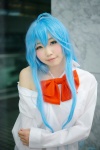 blouse blue_eyes blue_hair bowtie cosplay denpa_onna_to_seishun_otoko slip touwa_erio yuni_(ii) rating:Safe score:0 user:pixymisa