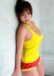 aikawa_yuzuki bathroom cleavage polka_dots ponytail realize shorts tank_top rating:Safe score:2 user:nil!