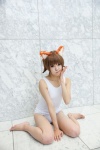 animal_ears cat_ears cosplay miyafuji_yoshika strike_witches swimsuit utateika-na rating:Safe score:1 user:pixymisa