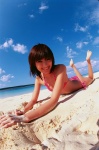 beach bikini minami_akina ocean side-tie_bikini striped swimsuit vjy_71 rating:Safe score:0 user:nil!