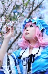 cosplay dress kisaki_yune pink_hair saigyouji_yuyuko touhou rating:Safe score:1 user:nil!