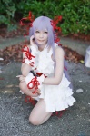 al_azif cosplay demonbane dress purple_hair ribbons socks yuzuki_aya_(ii) rating:Safe score:0 user:nil!