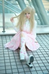 blonde_hair blouse cosplay jumper kneehighs makise_anji original twintails rating:Safe score:1 user:nil!