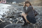 blouse bookbag cardigan kneesocks ocean pleated_skirt school_uniform skirt yume_kana rating:Safe score:1 user:nil!