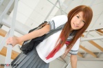bookbag costume girlz_high hoshino_mai miniskirt pleated_skirt sailor_uniform school_uniform skirt rating:Safe score:0 user:nil!