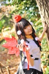 amatsuka_miyu blouse cosplay fan pleated_skirt shameimaru_aya skirt tokin_hat touhou wings rating:Safe score:0 user:nil!