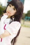 amane_(ii) apron bandage blouse caramel_eyes cosplay super_dangan-ronpa_2 tsumiki_mikan twintails rating:Safe score:0 user:pixymisa