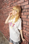 assam blonde_hair cosplay haruka k-on! kotobuki_tsumugi pleated_skirt skirt tshirt rating:Safe score:0 user:nil!