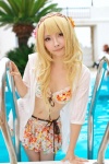 bikini_top blonde_hair blouse cosplay hairband mineo_kana miniskirt original pool skirt swimsuit wet rating:Safe score:3 user:nil!