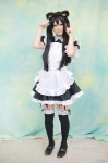 animal_ears apron cat_ears cosplay dress k-on! maid maid_uniform nakano_azusa nora thighhighs twintails zettai_ryouiki rating:Safe score:2 user:nil!
