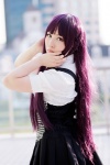 aji blouse cosplay inu_boku_secret_service jumper pleated_skirt purple_eyes purple_hair shirakiin_ririchiyo skirt tie twin_braids rating:Safe score:0 user:pixymisa