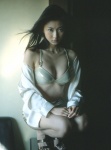 bikini_top blouse cleavage kikukawa_rei ns_eyes_105 open_clothes shorts swimsuit rating:Safe score:0 user:nil!