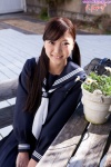 nishihama_fuuka pleated_skirt sailor_uniform school_uniform skirt twintails rating:Safe score:0 user:nil!
