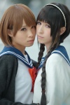 cardigan cosplay hairband ishiori_arie original sailor_uniform school_uniform twin_braids uri rating:Safe score:0 user:nil!