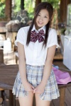 blouse pleated_skirt sayama_ayaka school_uniform skirt skirt_lift rating:Safe score:0 user:nil!