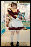 apron cosplay kneehighs konatsu_minato maid maid_uniform original twintails rating:Safe score:0 user:nil!